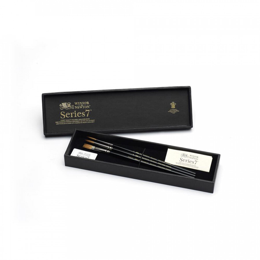 Winsor & Newton Series 7 Kolinsky Sable Brush Set of 3 Clark Craft