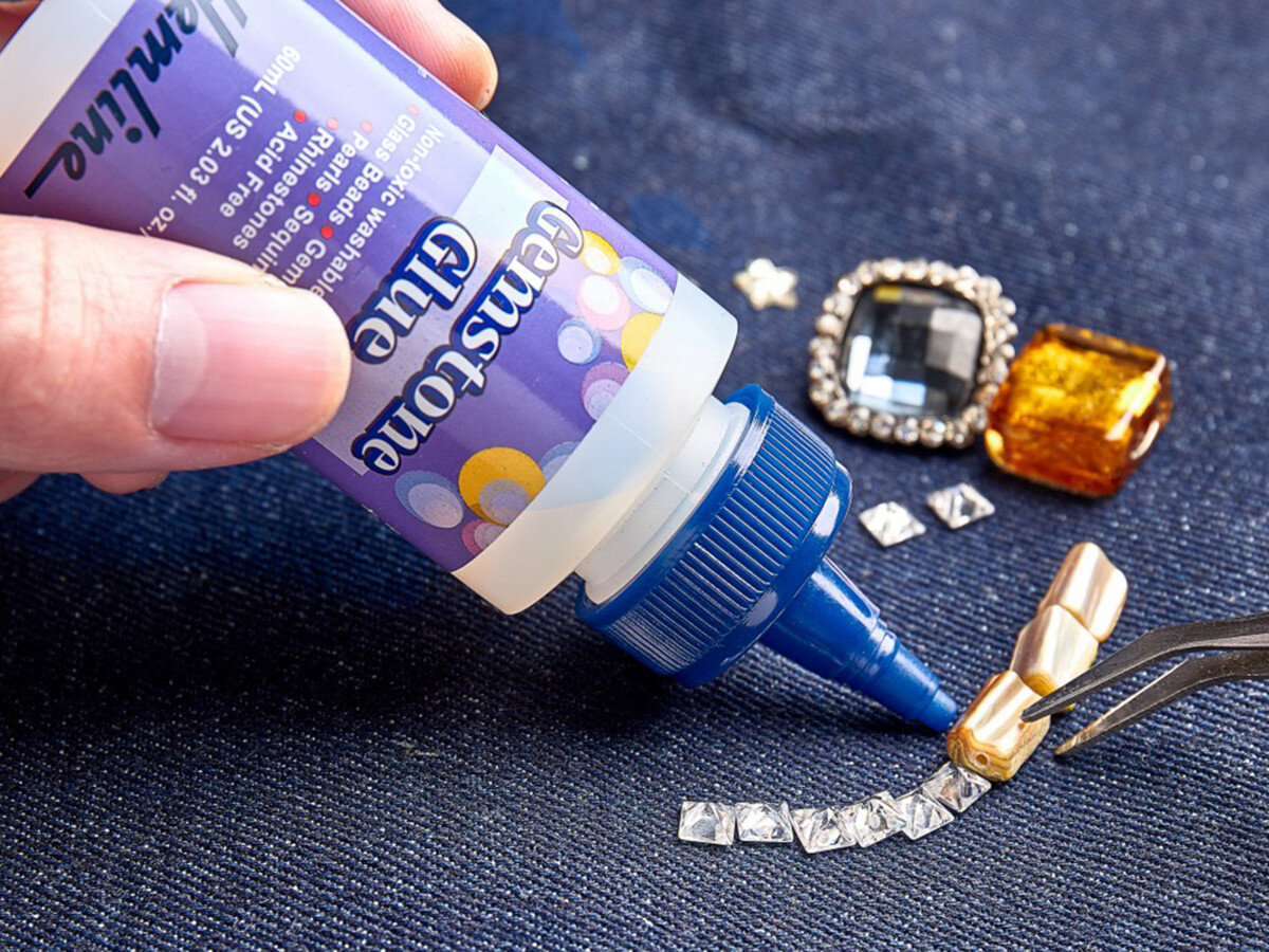 Hemline Gemstone Glue Adhesive 60ml Clark Craft Products