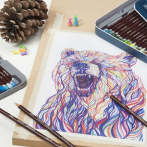 Derwent Coloursoft Pencils Tin of 72 - Image 2