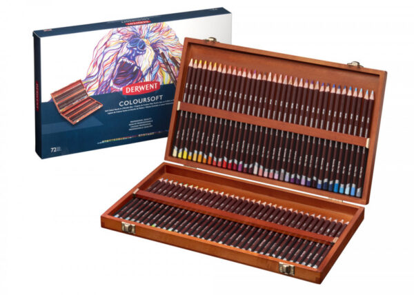 Derwent Coloursoft Pencil Wooden Box of 72