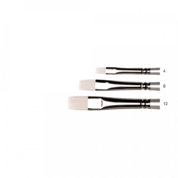 Artisan Synthetic Hog Short Handle Brush - Short Flat / Bright