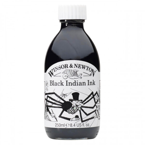 Winsor & Newton Black Indian Drawing Ink 250ml