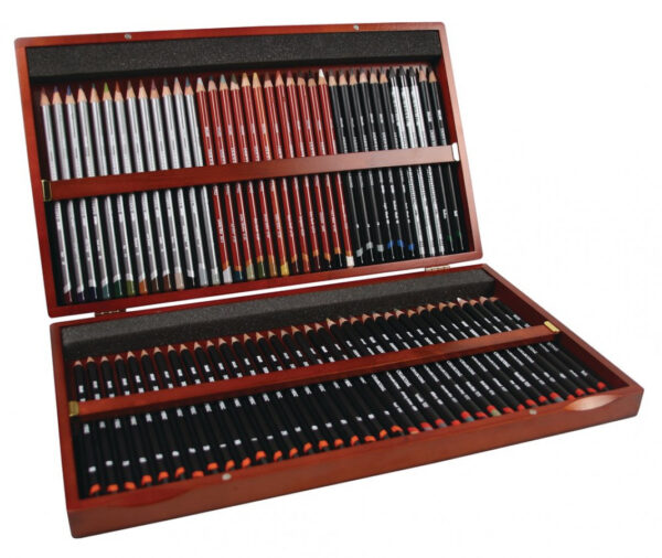 Derwent Sketching Pencil Wooden Box of 72 - Image 2