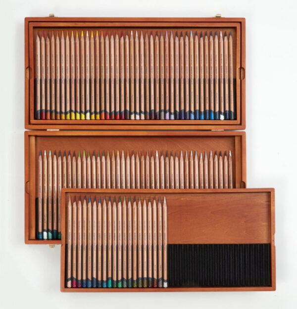 Derwent Lightfast Pencils Wooden Box of 100 - Image 4