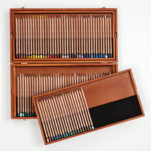 Derwent Lightfast Pencils Wooden Box of 100 - Image 5