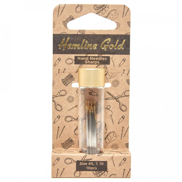 Hemline Gold Premium Sharps Needles - Sizes 5-10