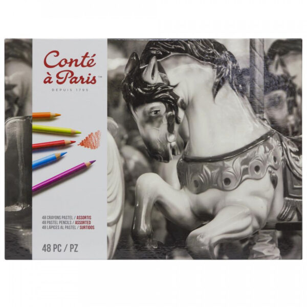 Conté à Paris Metal Box of 48 Pastel Pencils