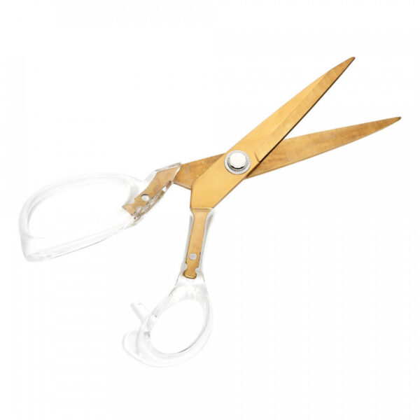 Hemline Gold Brushed Gold Dressmakers Scissors 8" - Image 2
