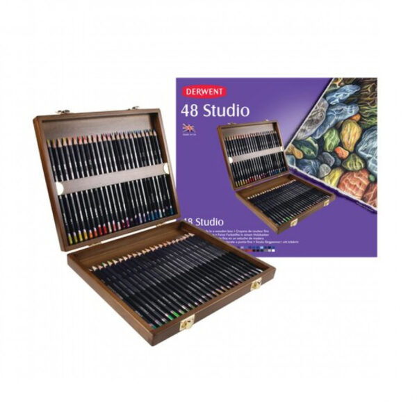 Derwent Studio Pencil Wooden Box of 48