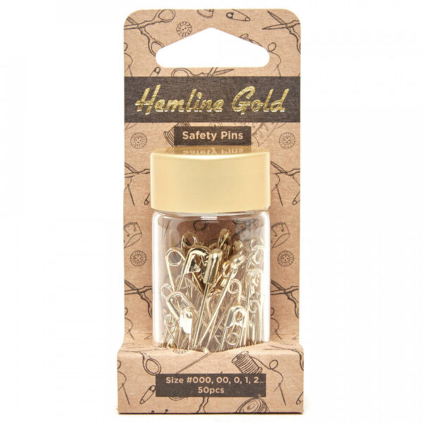 Hemline Gold Assorted Safety Pins - Image 2