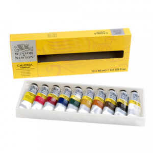 WInsor & Newton Galeria Acrylic 10 x 60ml Tube Set - Image 3