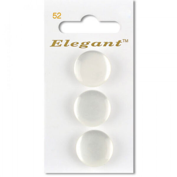 Sirdar Elegant Buttons - White 19mm