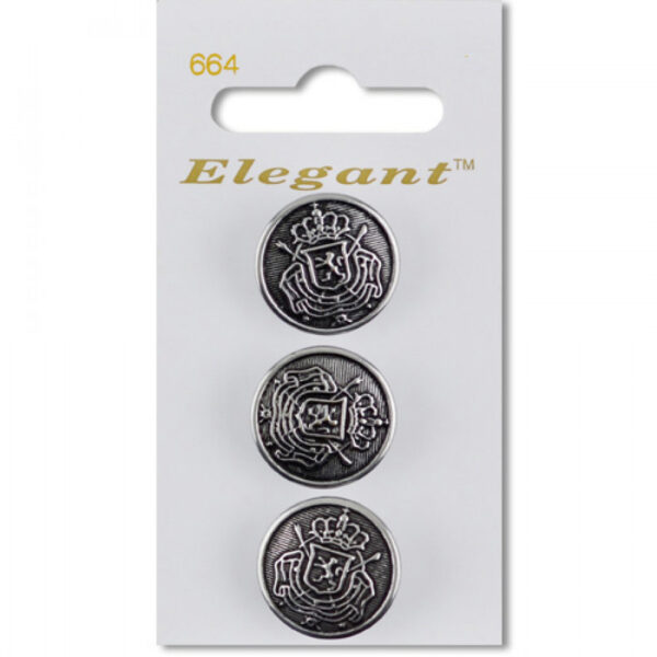 Sirdar Elegant Buttons - Antique Nickel 19mm
