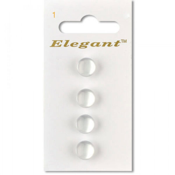 Sirdar Elegant Buttons - White 9mm