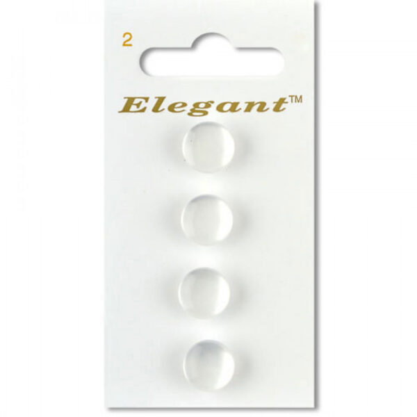 Sirdar Elegant Buttons - White 11mm