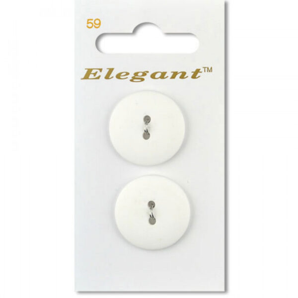 Sirdar Elegant Buttons - Chalk White 22mm