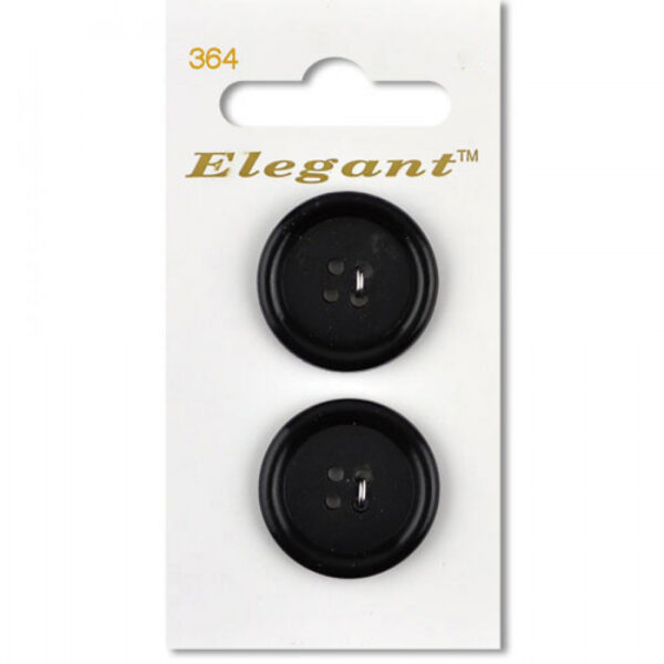 Sirdar Elegant Buttons - Black 25mm
