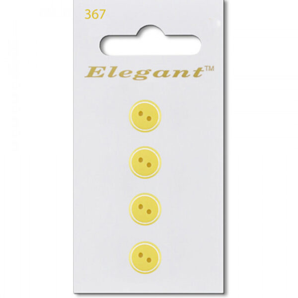 Sirdar Elegant Buttons - Yellow 9mm