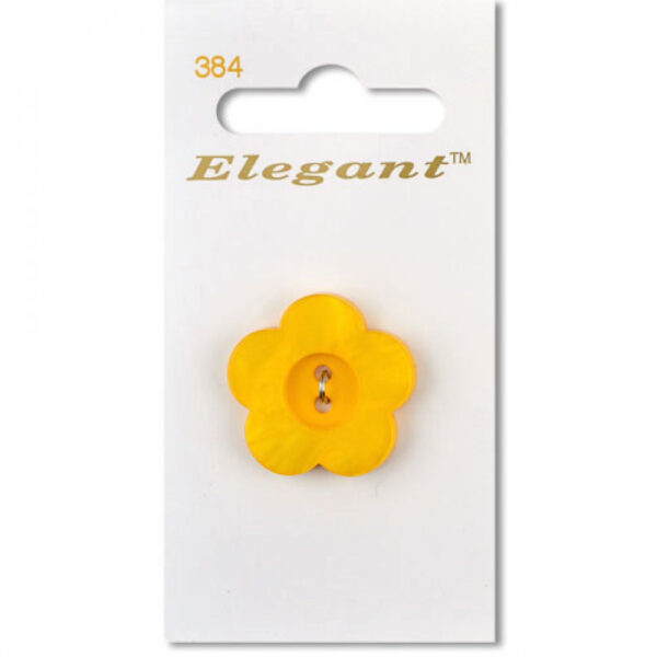 Sirdar Elegant Buttons - Yellow 25mm