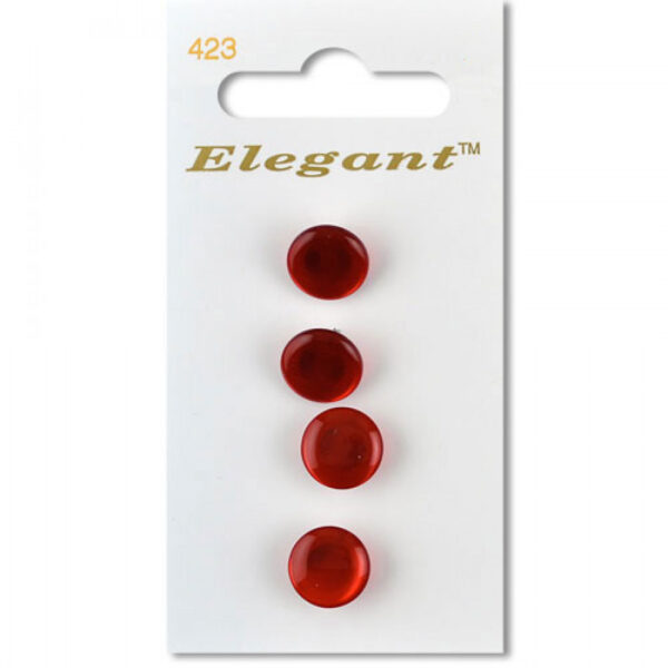 Sirdar Elegant Buttons - Red Shank 11mm