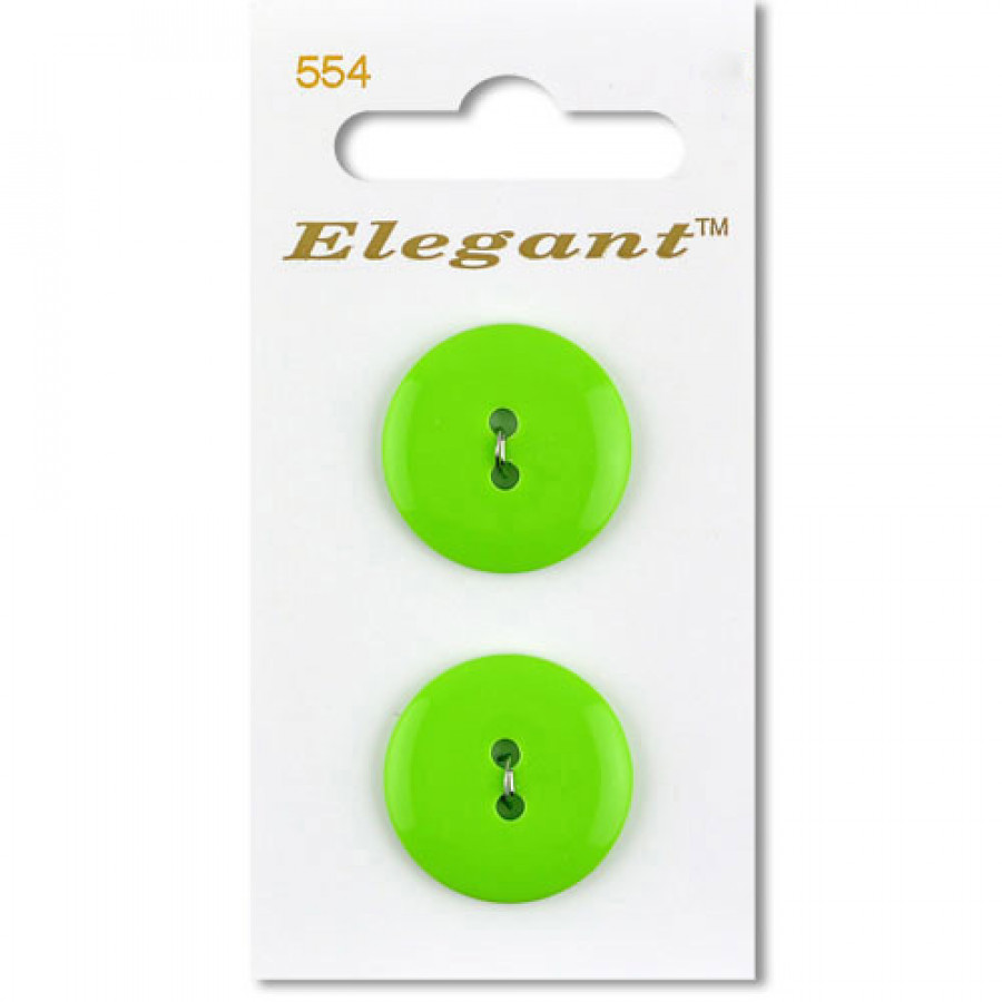 Sirdar Elegant Buttons – Lime Green 2HL 22mm