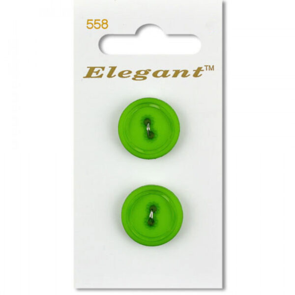 Sirdar Elegant Buttons - Green 2-Hole 19mm