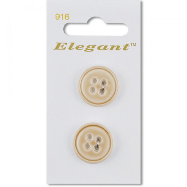Sirdar Elegant Buttons - Tan 19mm