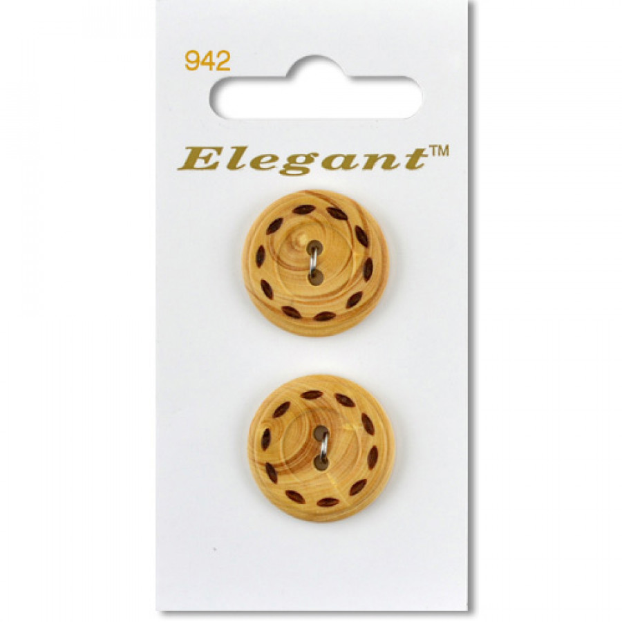 Sirdar Elegant Buttons – Wood 22mm