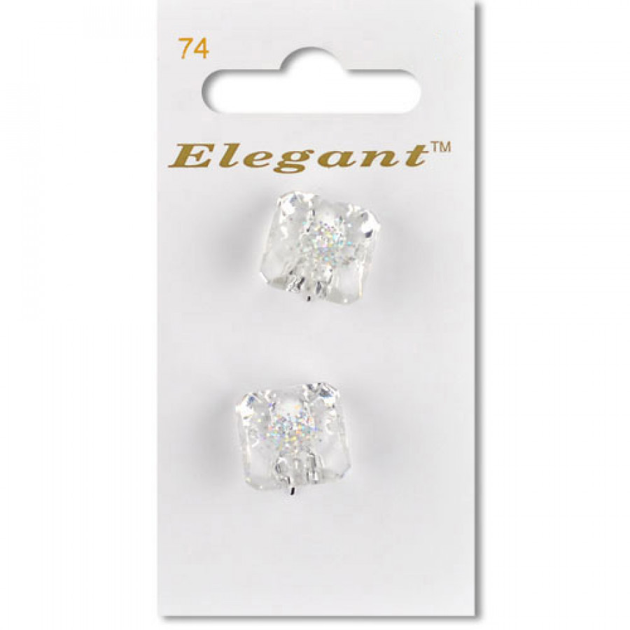 Sirdar Elegant Buttons – Crystal 19mm