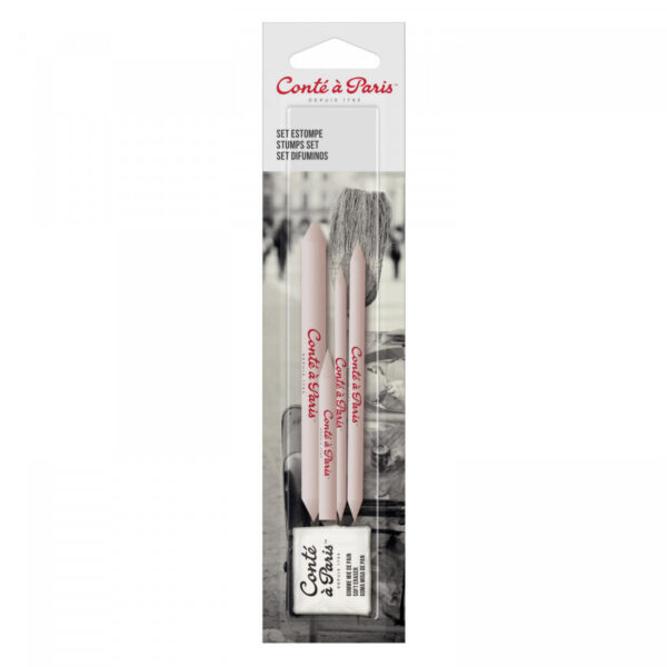 Conté à Paris Set of Blending Stumps & Eraser