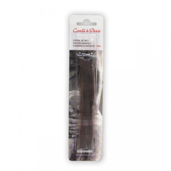 Conté à Paris Natural Charcoal Sticks 4mm (Pack of 5)