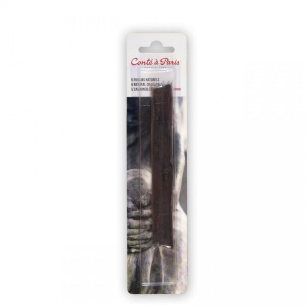 Conté à Paris Natural Charcoal Sticks 6mm (Pack of 5)
