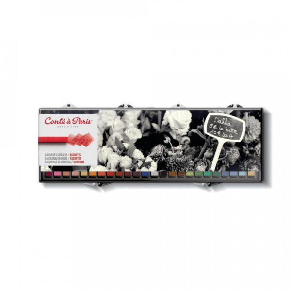 Conté à Paris Carrés Crayons Set of 24 Assorted