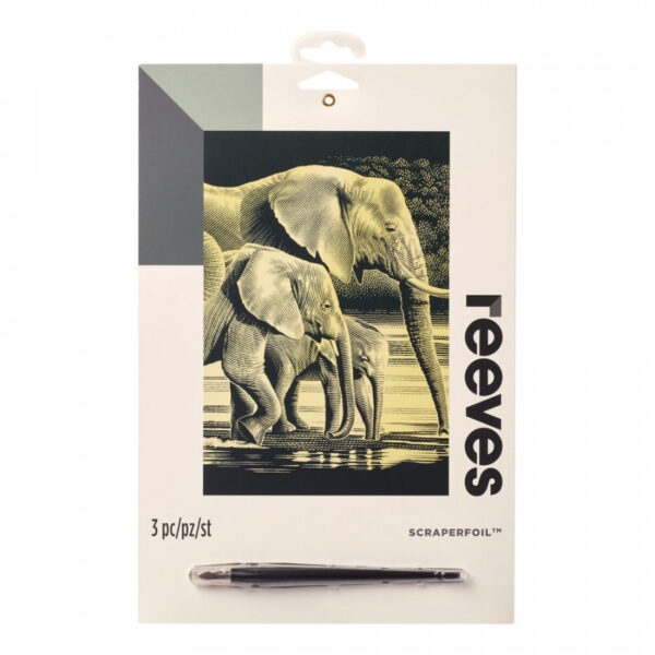 Reeves Gold Scraperfoil - Elephants