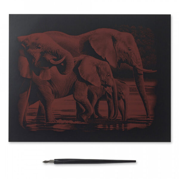 Reeves Gold Scraperfoil - Elephants - Image 2