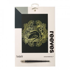 Reeves Gold Scraperfoil - Flamingo - Image 1