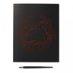 Reeves Gold Scraperfoil - Flamingo - Image 2