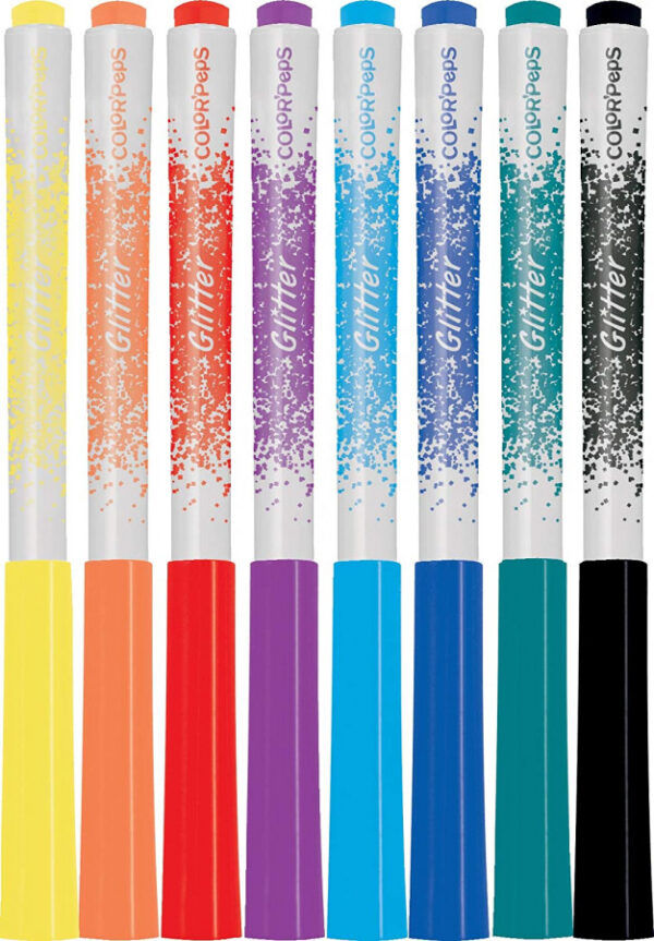 Maped Color'Peps Glitter Felt Tip Pens (Pack of 8) - Image 2