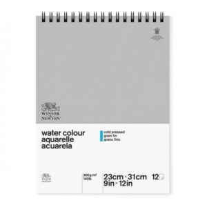 Winsor & Newton Classic Watercolour Spiral Pad 300gsm 22.9 x 35cm - Image 1