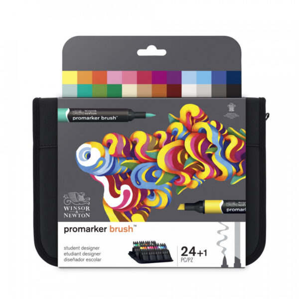 Winsor & Newton ProMarker Brush Student Designer Set of 24 - Image 2