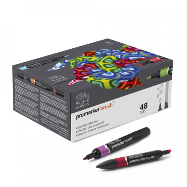 Winsor & Newton ProMarker Brush Essential Collection of 48
