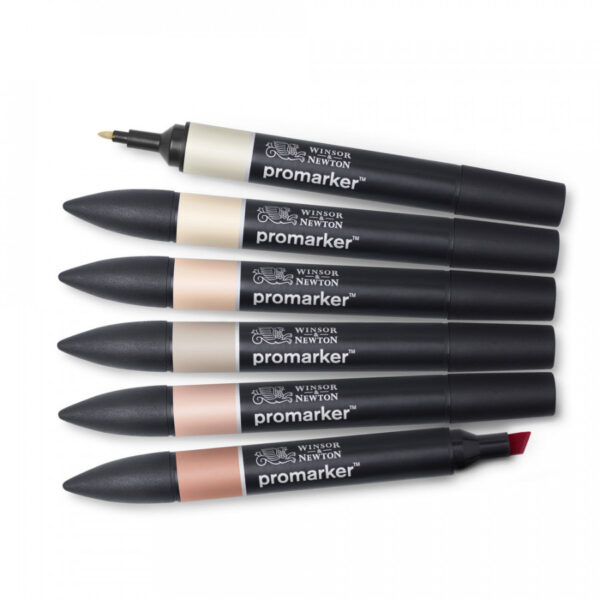 Winsor & Newton ProMarker Skin Tones Set of 6 #1 - Image 3