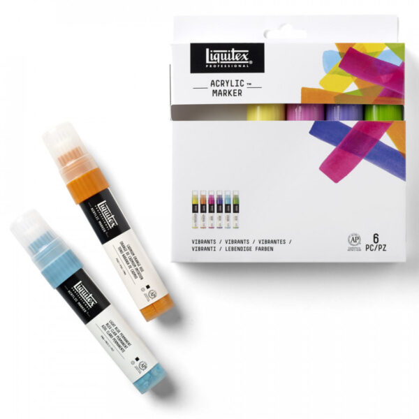 Liquitex Paint Markers 6 x 15mm Vibrants - Image 3