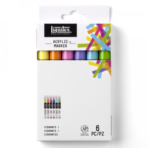 Liquitex Paint Markers 6 x 2mm Vibrants - Image 2