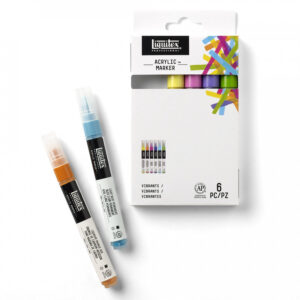 Liquitex Paint Markers 6 x 2mm Vibrants - Image 3
