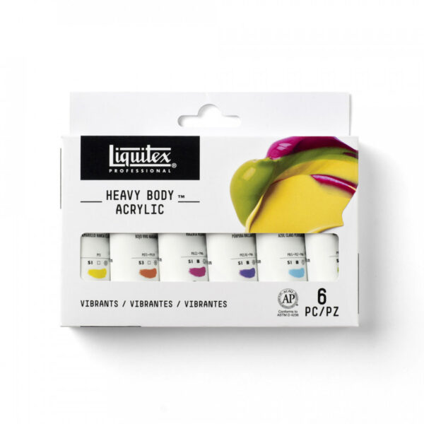 Liquitex Professional Heavy Body Acrylic Vibrants Set - 6 x 22ml - Image 2