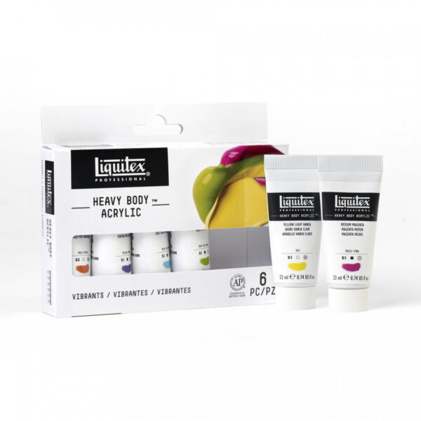 Liquitex Professional Heavy Body Acrylic Vibrants Set - 6 x 22ml - Image 4
