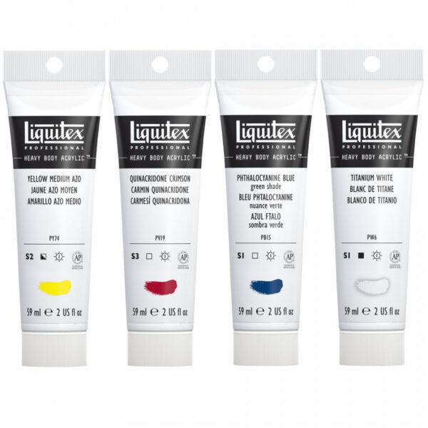 Liquitex Professional Heavy Body Acrylic Mixing Set - 4 x 59ml