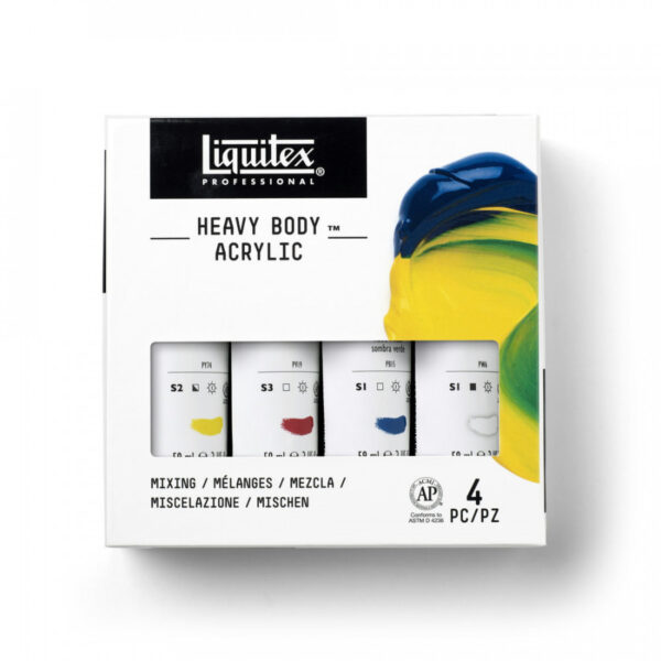 Liquitex Professional Heavy Body Acrylic Mixing Set - 4 x 59ml - Image 2