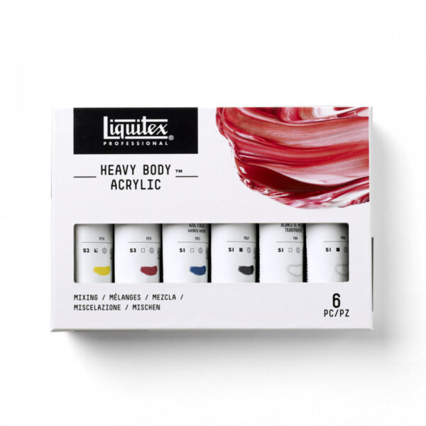 Liquitex Professional Heavy Body Acrylic Mixing Set - 6 x 59ml - Image 2